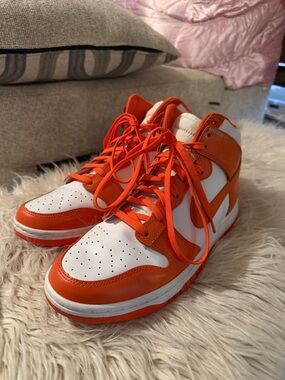 Nike Dunk High Syracuse Orange and White High-Top Sneaker
